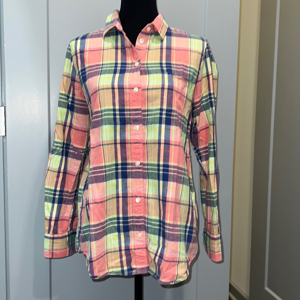 J. Crew Plaid Button-Down